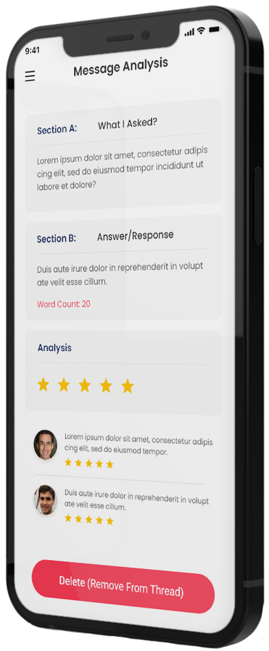 Language Analyzer screen