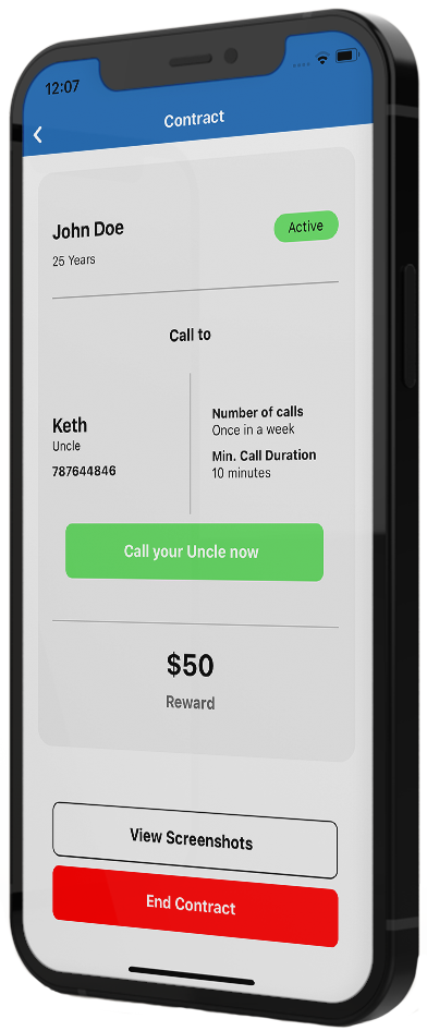 Social Behavior screen
